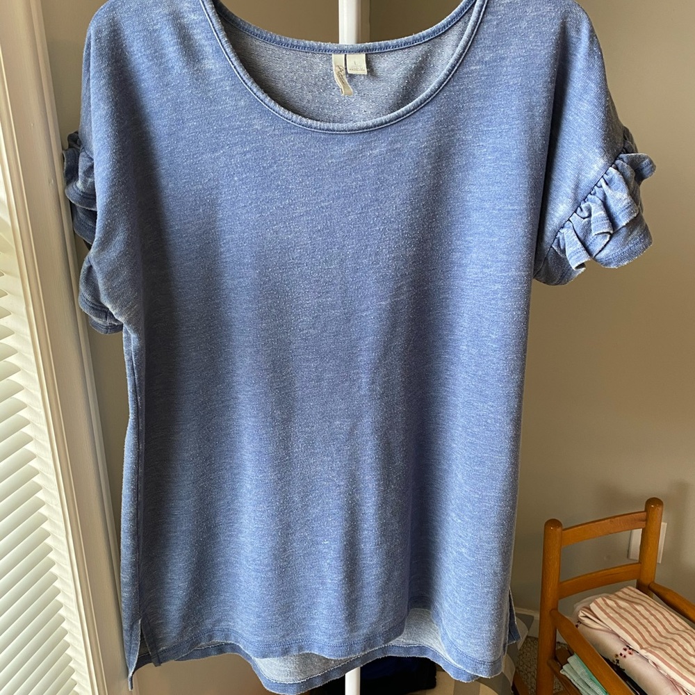 Ruffle Sleeve Top